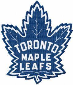 Maple Leaf Hockey Logo - Toronto Maple Leafs embroidery design | Hockey Logos | Toronto Maple ...