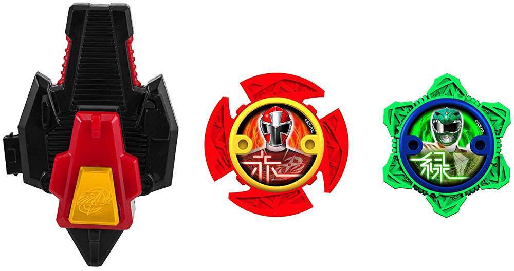 Red and Green Power Logo - Power Rangers Ninja Steel Power Up Green Red Ninja Power Star 2 Pack