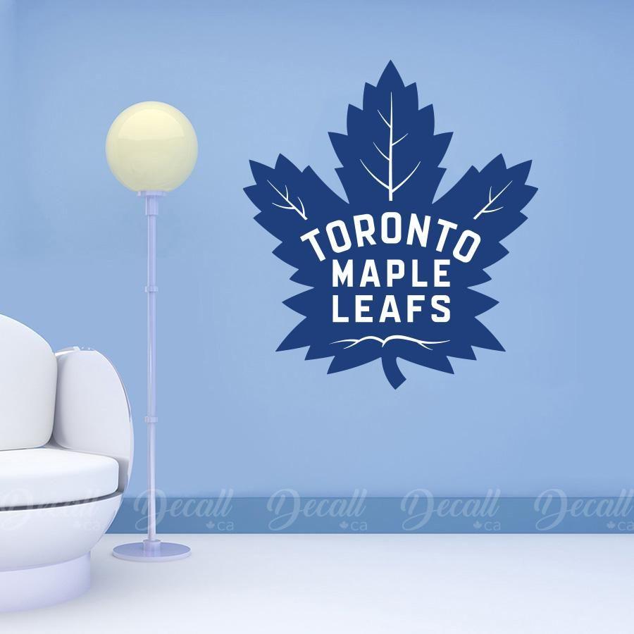 Toronto Maple Leafs Hockey Logo - Ice Hockey Team Toronto Maple Leafs Logo Sport Wall Stickers – Decall.ca
