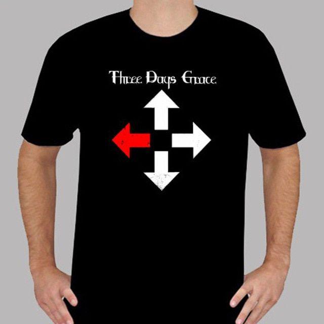 Three Days Grace Logo - Three Days Grace Outsider Album Logo Rock Band Men's Black T Shirt ...