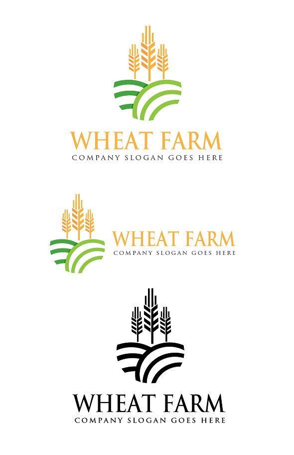 Farm Logo - Wheat Farm Logo Logo Templates Creative Market