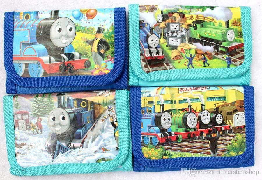 Thomas the Train Logo - 2019 New Hit Cartoon Thomas Small Train Logo Children Wallet Fashion ...