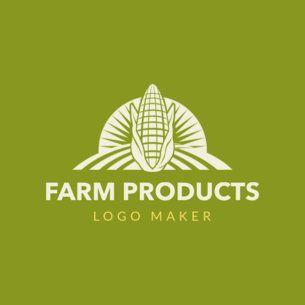 Farm Logo - Placeit Logo Maker for Farm Products with Corn Icon