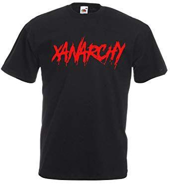 100 Most Popular Clothing Logo - 000552 Lil Xan Xanarchy Logo T-Shirt, Cotton,100% Cotton (Black, L ...