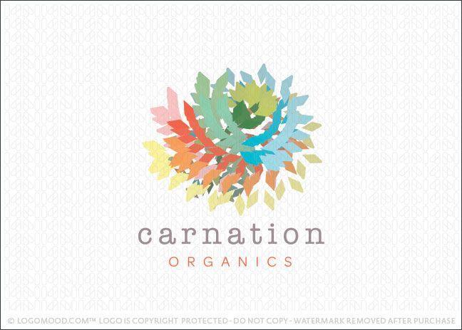 Natural Flower Logo - Readymade Logos for Sale Carnation Natural Flower | Readymade Logos ...