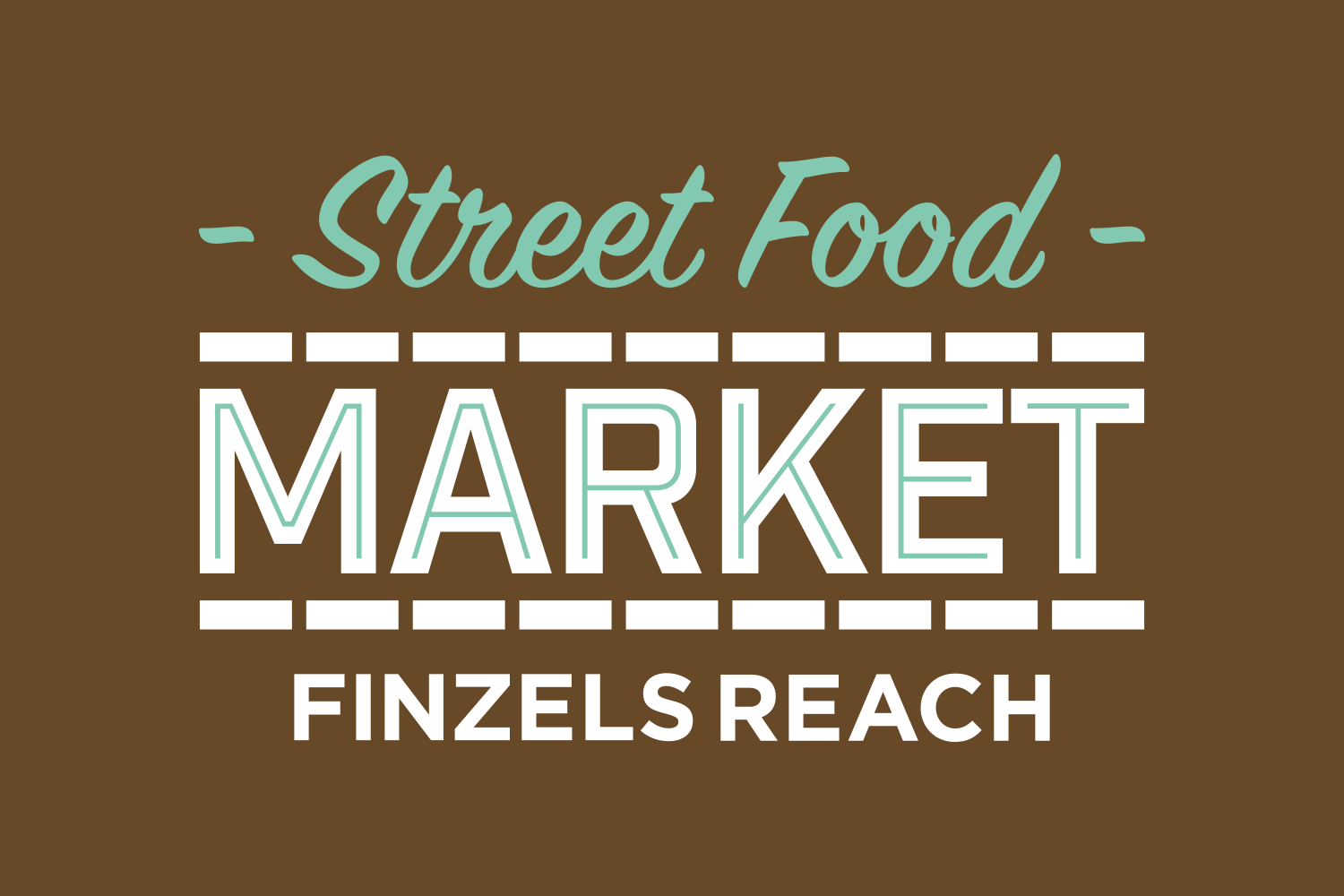 Food Market Logo - Finzels Reach Street Food Market - Emily Noon Design