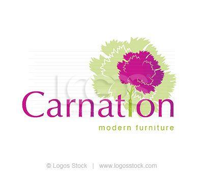 Carnation Flower Logo - Carnation Logo Design. Carnation Logo Design