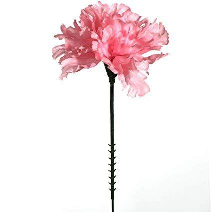 Carnation Flower Logo - Larksilk Pink 5 Silk Artificial Carnation Flowers 100