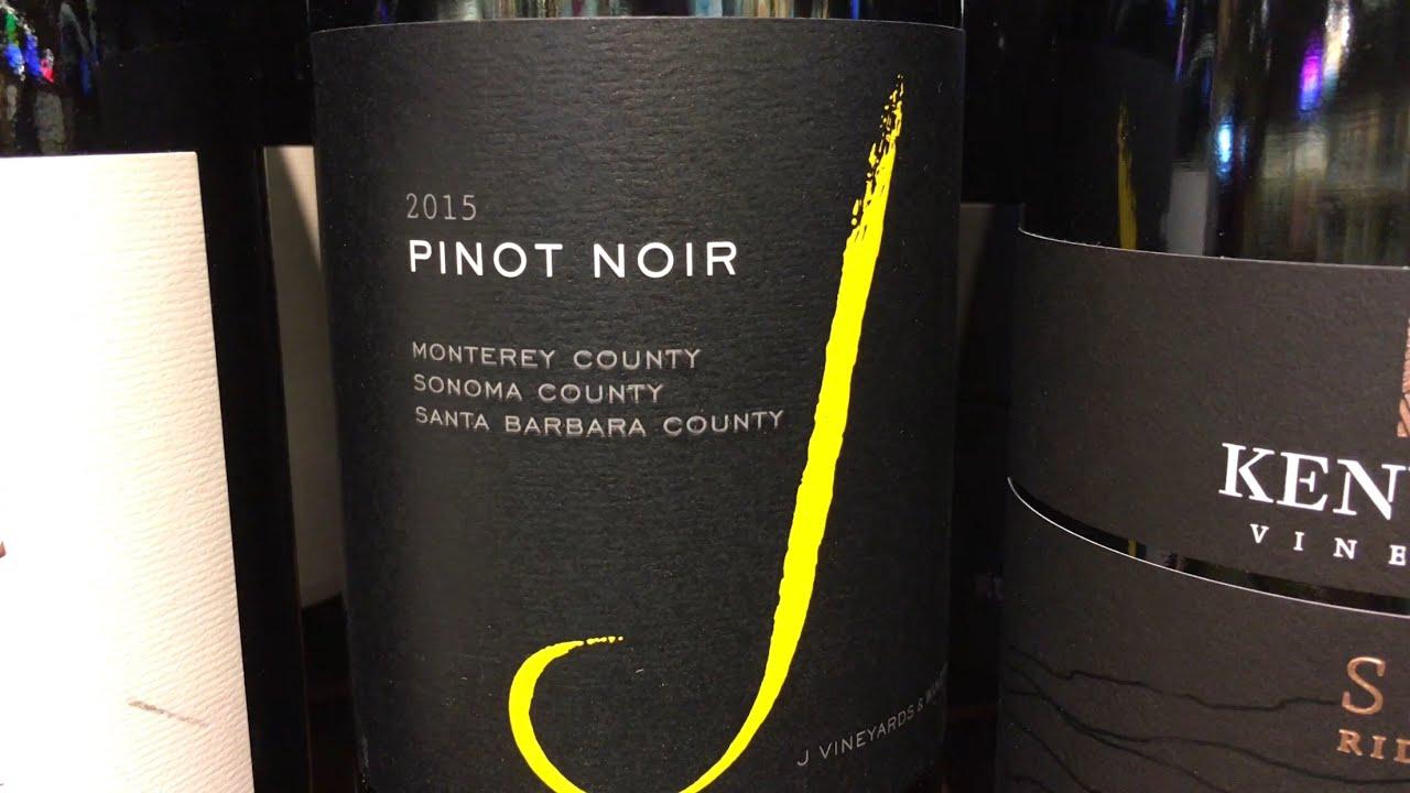 J Vineyards Logo - 2015 Pinot Noir J Vineyards & Winery 70% Monterey 26% Sonoma 4 ...