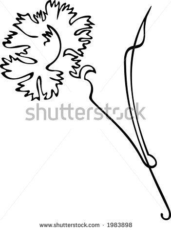 Carnation Flower Logo - Vector carnation flower Clipart Image