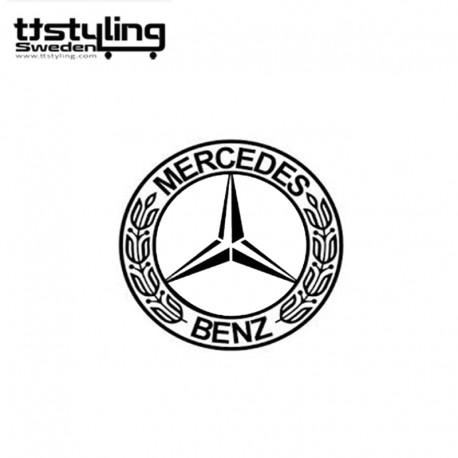 Benz Logo - 2x Mercedes Benz Logo Stickers - ttstyling