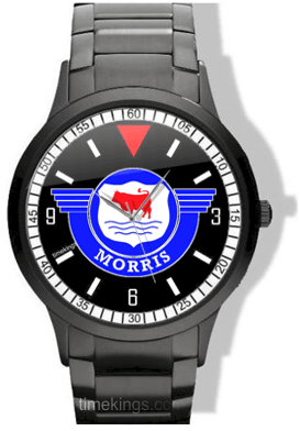 Morris Car Logo - Morris Cars Logo Black Steel Watch