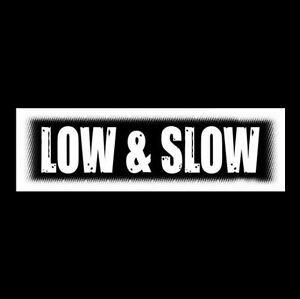 Slow Honda Logo - Funny LOW & SLOW window decal BUMPER STICKER lowrider Acura Honda