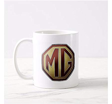 Morris Car Logo - Genuine_Mugs Morris Garages MG Car Logo Official Personalised Mug