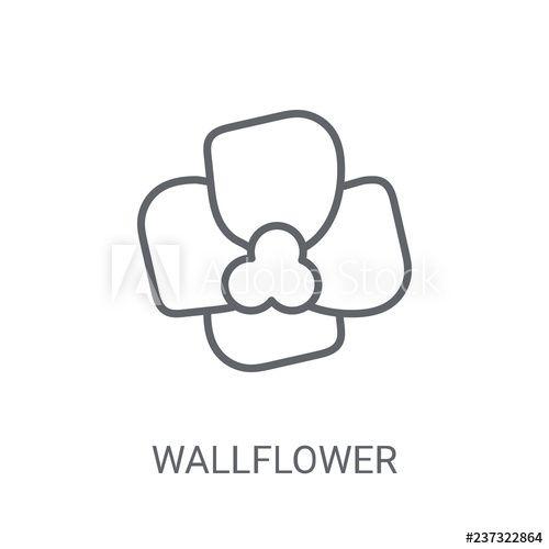 Wall Flower Logo - Wallflower icon. Trendy Wallflower logo concept on white background