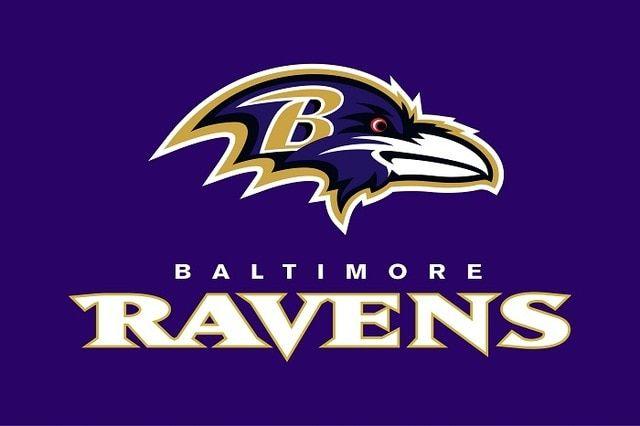 Ravens Logo - Baltimore Ravens logo with wordmark Flag 3ft x 5ft Polyester NNN ...