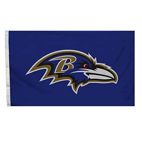 NFL Ravens Logo - Amazon.com : Fremont Die NFL Baltimore Ravens Logo Only 3-by-5 Feet ...