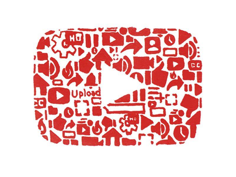 Youtbue Logo - Iconoflage YouTube Logo by Scott Hofford | Dribbble | Dribbble