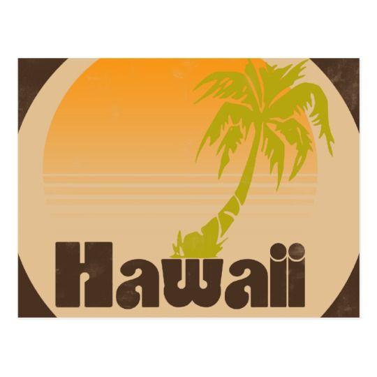 Hawaii Logo - Vintage Hawaii Logo Postcard | Zazzle.co.uk