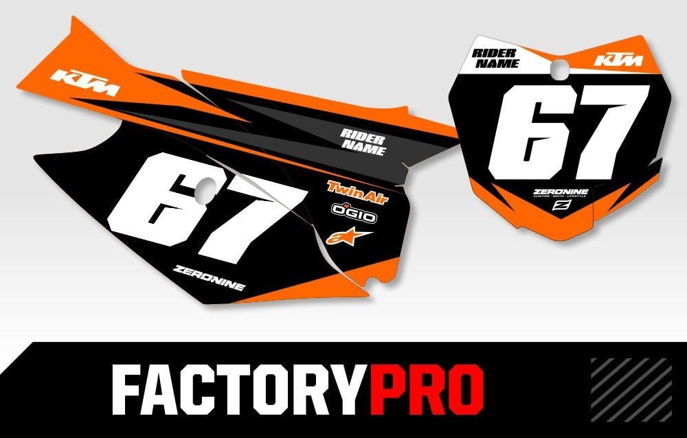 Factory KTM Logo - KTM Custom Printed Motocross Backgrounds - Factory Pro Series