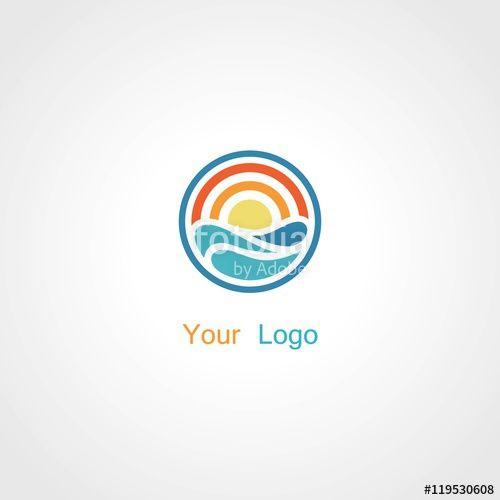 Round Sun Logo - Round Sun Water Logo Stock Image And Royalty Free Vector Files
