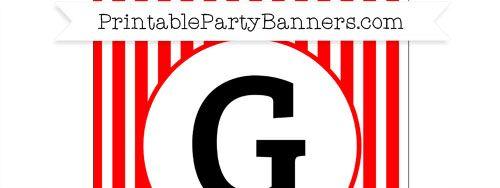 Red White and Square G Logo - Red and White Square Striped Capital Letter G