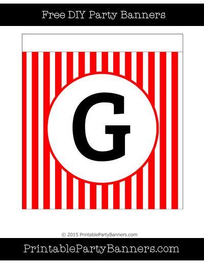 Red White and Square G Logo - Red and White Square Striped Capital Letter G