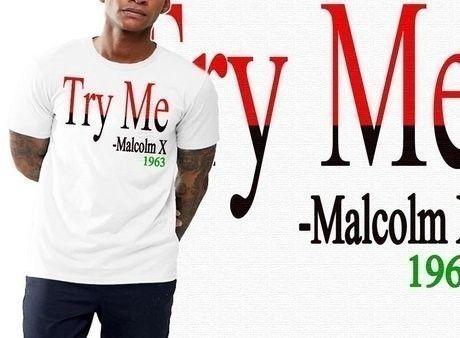 Red and Green Power Logo - WeBuyBlack > Men Tops & Tees > Malcolm X Try Me T-Shirt Red Black ...