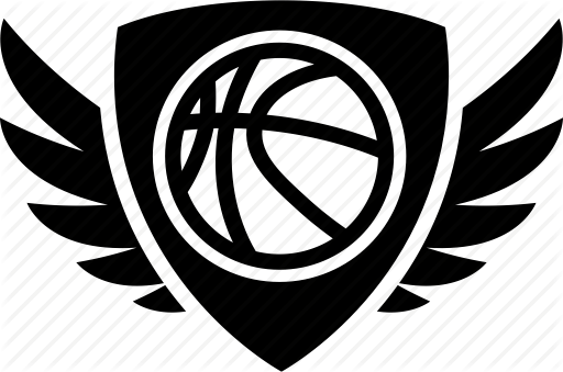 All Basketball Logo - Ball, basketball, emblem, logo, shield, sport, wings icon