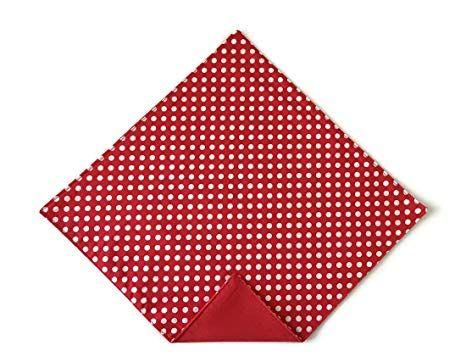 Red White and Square G Logo - Handmade Red-White Polka Dot Pocket Square Infants to Adult Crafted ...