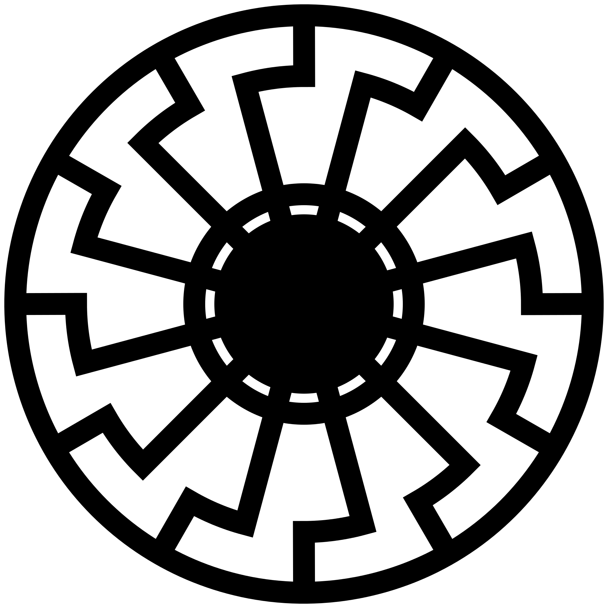 Two Black Circle Logo - Black Sun (symbol)