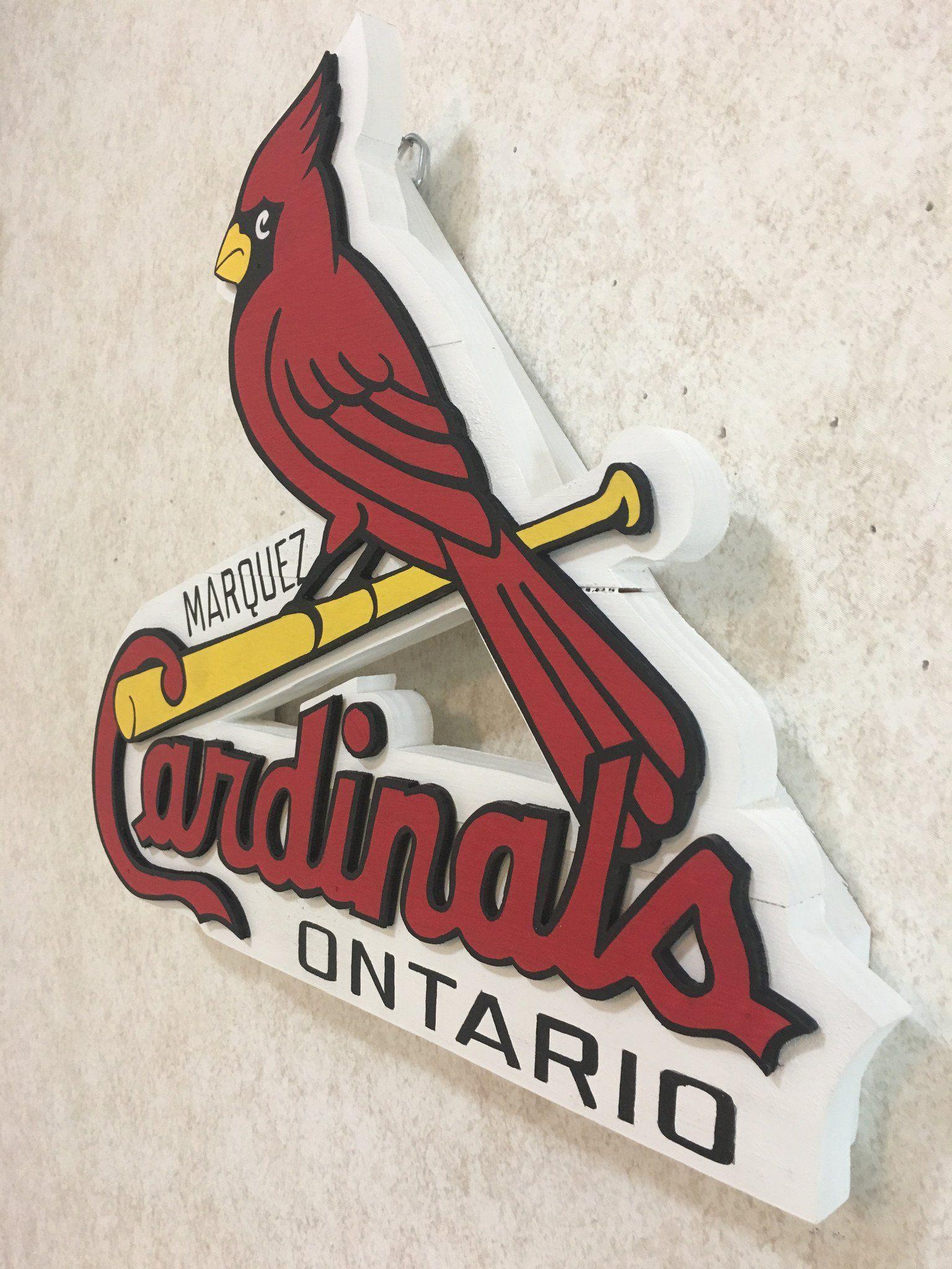 Cardinal On Bat Logo - Cardinals logo on Bat