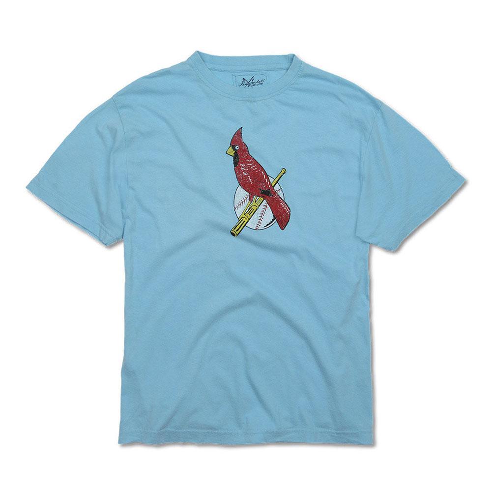 Cardinal On Bat Logo - St Louis Cardinals - Cardinal Bat & Ball Logo Soft T-Shirt ...
