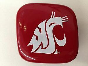 Crimson Colored Logo - Hitch Cover - Washington State - WSU - Crimson Red with White Logo ...