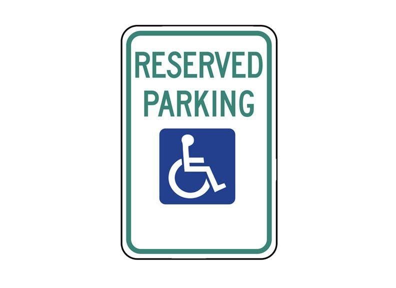 Parkway Products Logo - R7-8 Reserved Handicap Parking at Garden State Parkway Products