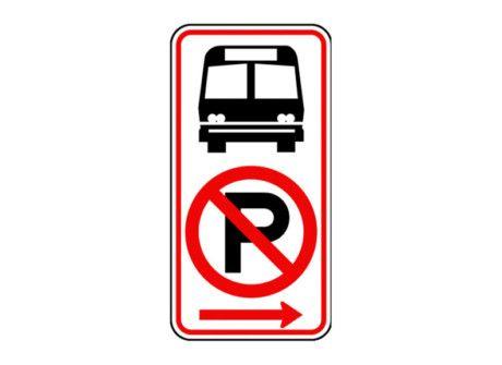 Parkway Products Logo - R7 107a(AR) No Parking Bus Stop At Garden State Parkway Products