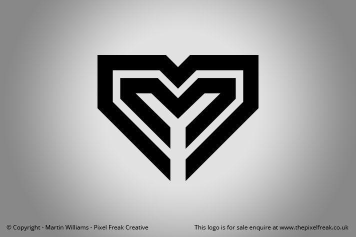 M Symbol Logo - Double M Heart Logo *For Sale* – Logo Design | Graphic Designer ...