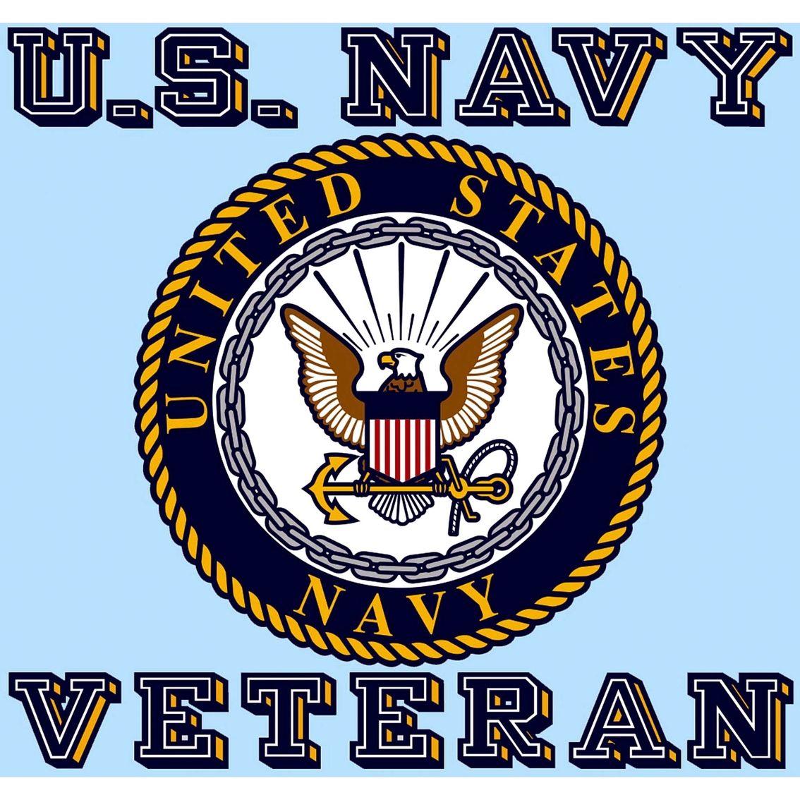 Blue Military Logo - Mitchell Proffitt U.s. Navy Veteran With Crest Decal. Military Logo