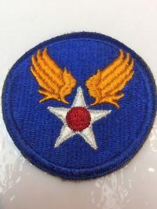 Blue Military Logo - Vintage WWII Red Star Wings USAF US Air Force Blue Military Sew On ...