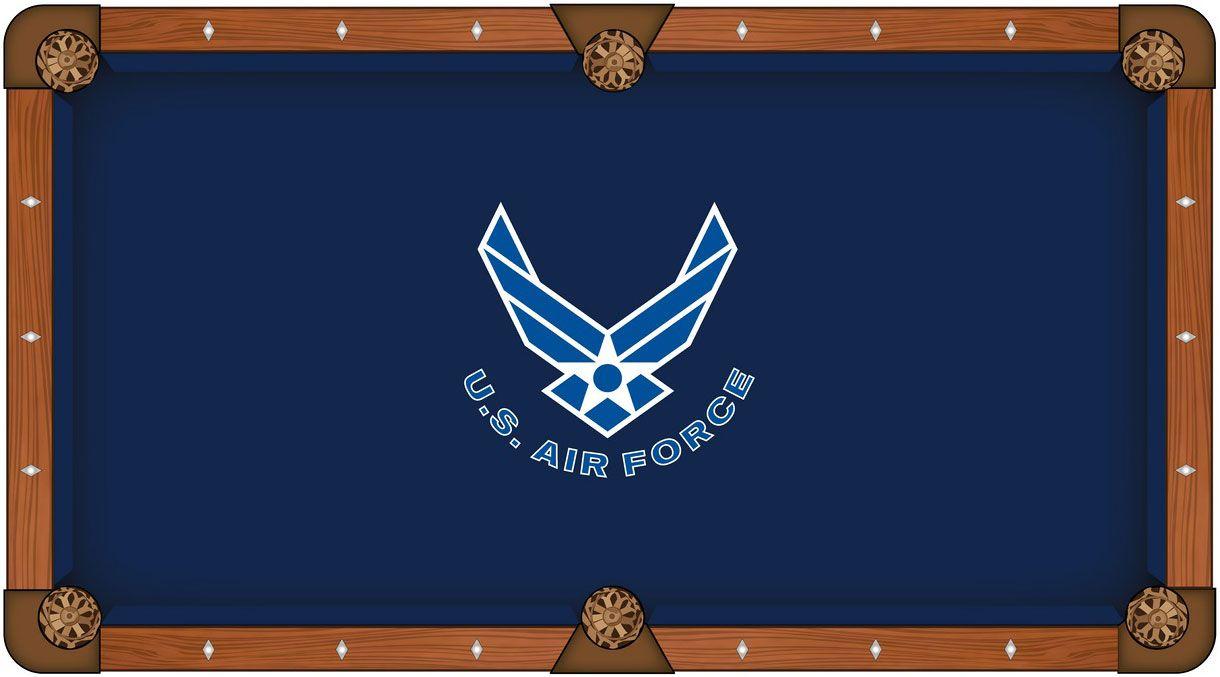 Blue Military Logo - U.S. Air Force Pool Table * Military Logo Billiard Table