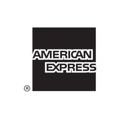 Amex Logo - American Express Blue Box - Black & White | American Express Signs ...