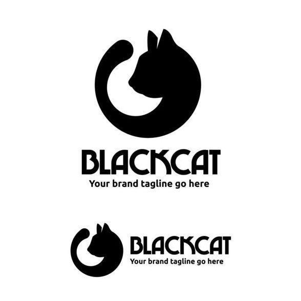Black Cat Logo - black cat logo design vector free download