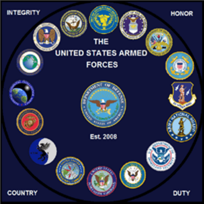 Blue Military Logo - United States Military Logo