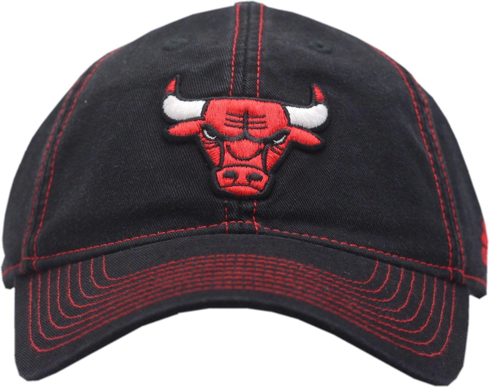Grey with Red Lining Logo - Chicago Structured Bulls Hat Buckle Back Structured Chicago Logo ...