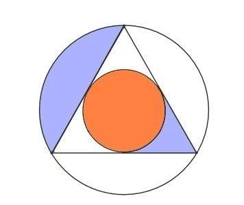 Orange Triangle with Circle Logo - Geometry Puzzles | Azimuth