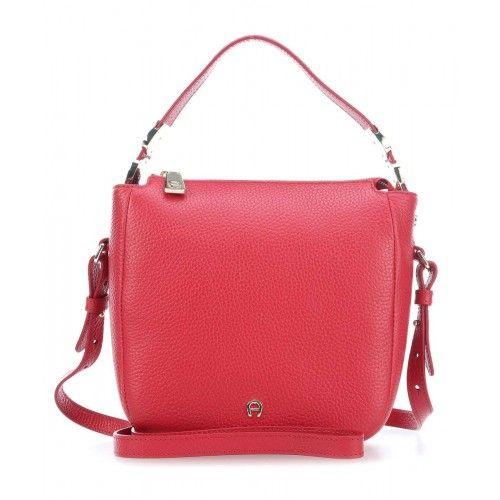 Grey with Red Lining Logo - Aigner Mujer Zapatos Roma Cross Body Bag grained cow leather red ...
