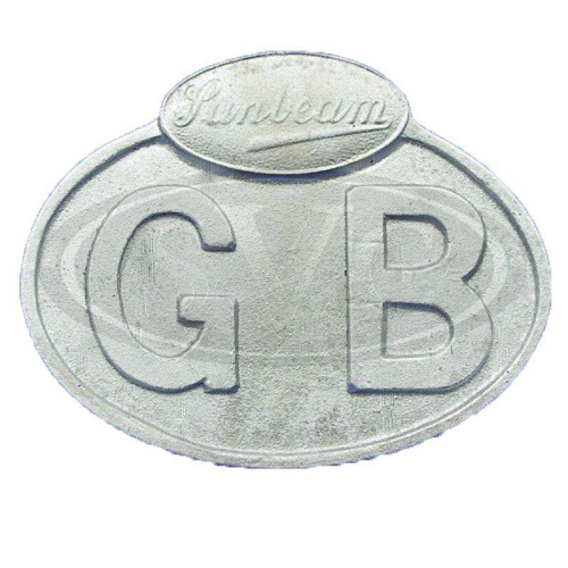 Sunbeam Logo - CAST GB PLATE WITH SUNBEAM LOGO & Vintage Car Parts