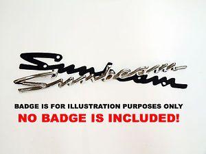 Sunbeam Logo - Sunbeam Script Badge Gasket Stiletto Tiger Alpine Rapier