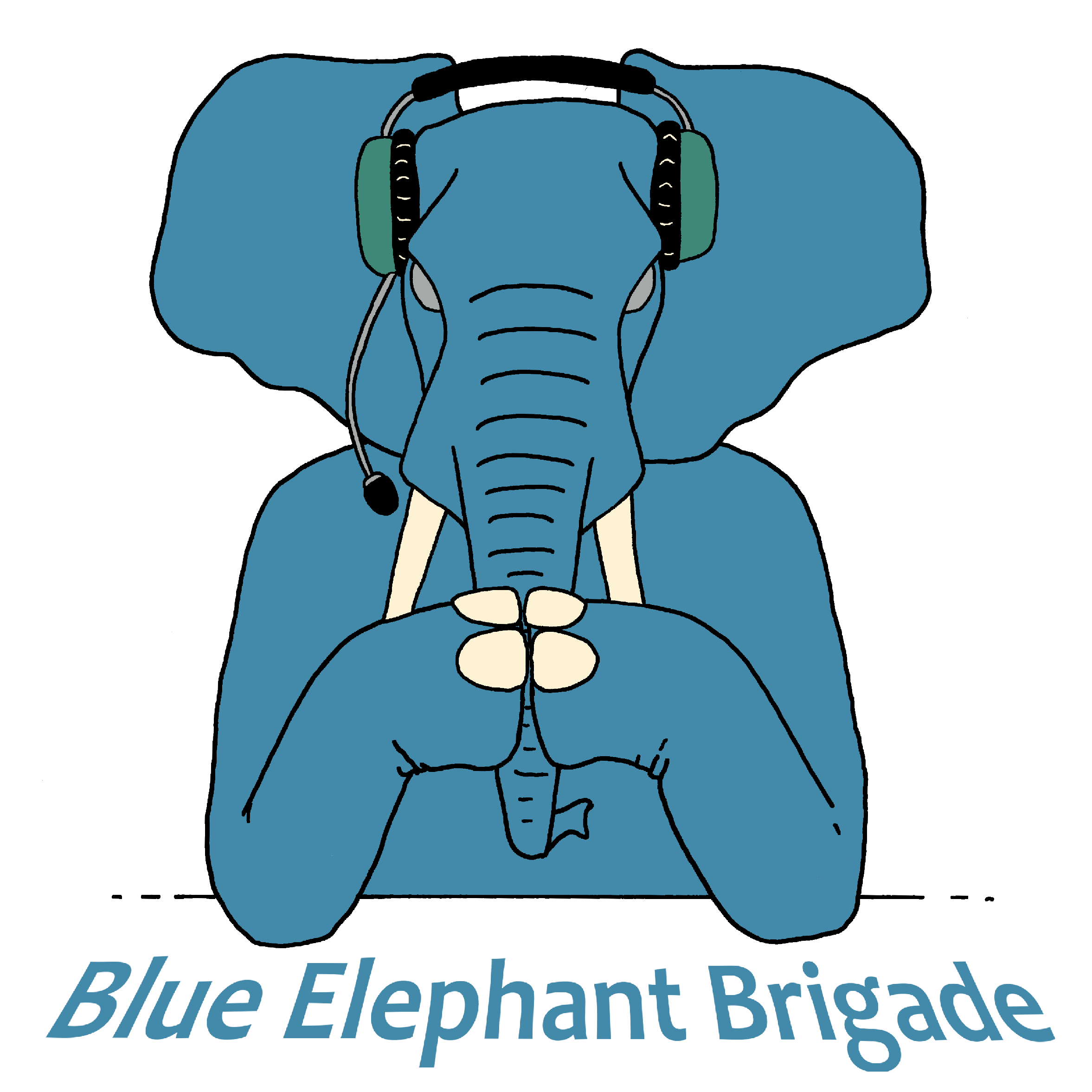 Blue Elephant Logo - Blue Elephant Brigade Network - Geeky Veterans Group Talking about ...