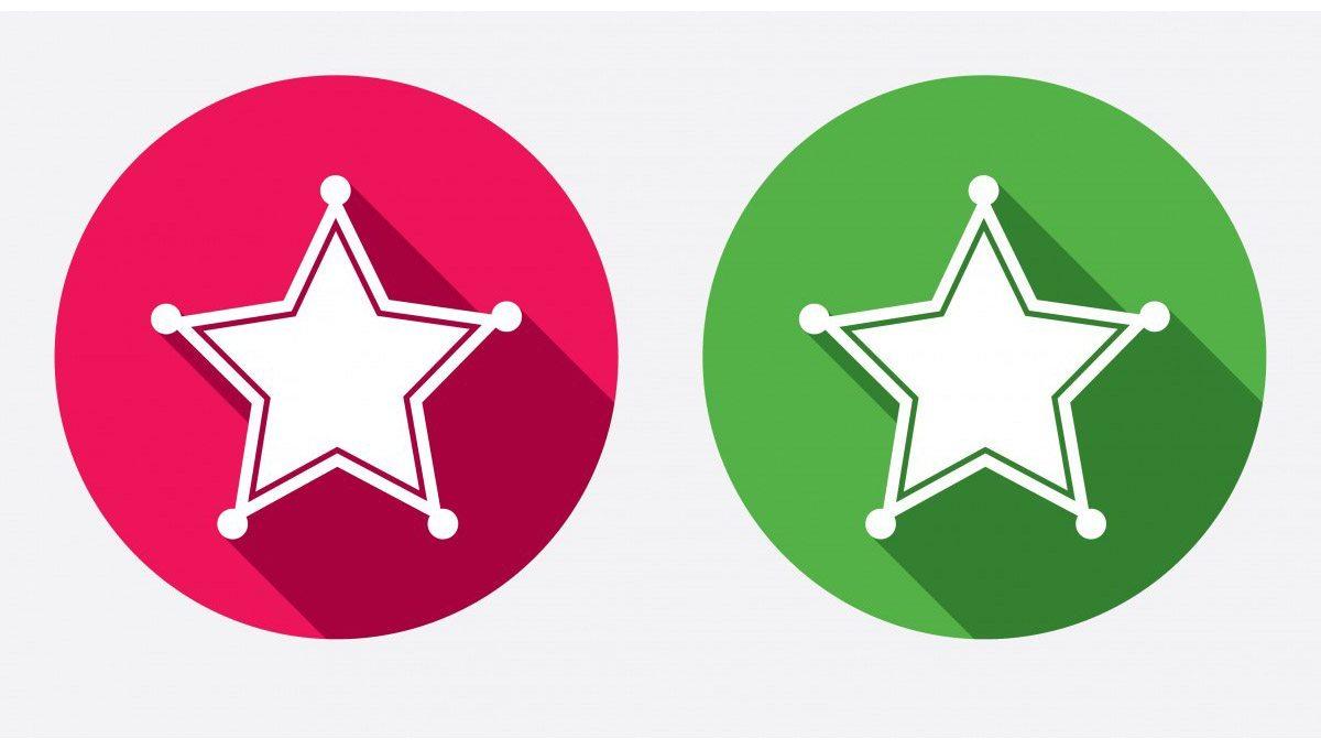 Green Circle Star Logo - Circles & Stars